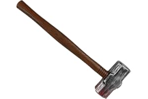 ABAODAM Amosfun Halloween Fake Hammer Plastic Bloody Trick Hammer Cosplay Toys for Halloween Fancy Dress Costume Party
