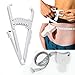 Price comparison product image Fellibay Fat Measuring Body Fat Caliper Skinfold Body Fat Tester Set Fitness Weight Loss Muscle with Tape Measure and Fat Charts Fitness Auto Retract -Waist, Chest, Arms, Legs