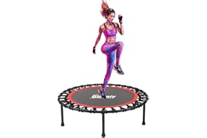 ‎GIELMIY Gielmiy Fitness Trampolin Ø ca 101cm ，Outdoor/Indoor Mini Trampolin, Sprungtraining Aerobic Rebounder Trampolin，Gewicht bis 150kg
