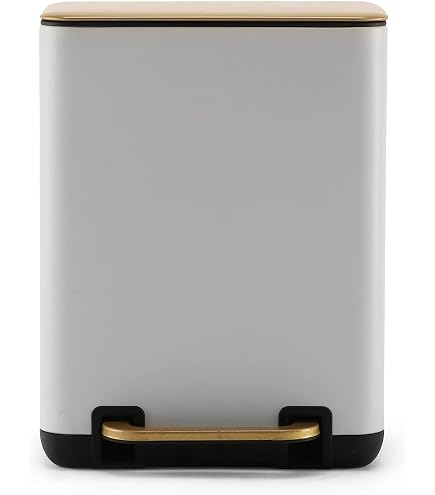 OBSESSIONS Stainless Steel Step Dustbin With Deodorizer