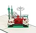 Produktbild Hannover - Klappkarte / 3D Pop-Up Karte - Reise-Gutschein, Grußkarte, Geburtstagskarte, Glückwunschkarte, Urlaubskarte, Andenken, Souvenir aus Niedersachsen