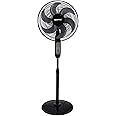 Geepas- 16" Stand Fan With Remote Control GF21112|3 Speed Control| 5 Leaf Blade Wide Oscillation, Adjustable Height