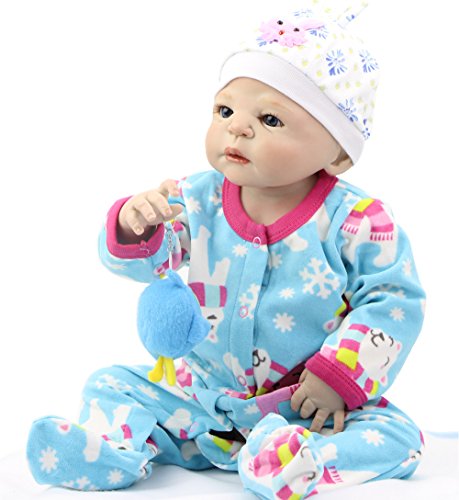Full Body Vinyl Reborn Babies Dolls 58CM Inch Realistic New Born Boy Baby Toy Lifelike Birthday Xmas Gift