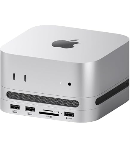 Hagibis Mac mini M4 Hub with M.2 SSD Enclosure & Dustproof Stand