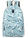 Produktbild Acmebon Wasserresistenter Süßer Rucksack für Schulmädchen Modischer Tagesrucksack mit 15.6" Laptop-Tasche Weißer Kran