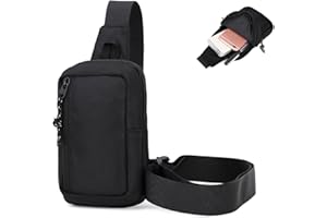 MDJYMYZ Bauchtasche Gürteltasche für Damen und Herren, Handy Umhängetasche Schwarz, Outdoor Sport Groß Handytasche Hüfttasche Brusttasche Wasserdicht Laufgürtel Geldgürtel für Camping Wandern Fitness Fahrrad