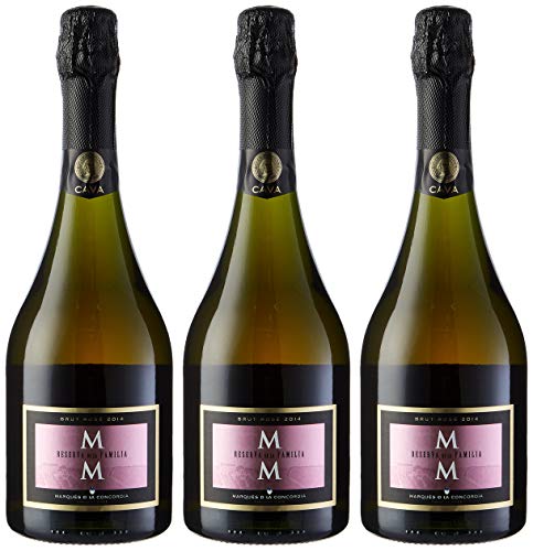 Marqués de la Concordia Reserva De La Familia Rosé Millesima Cava - 3 botellas x 750 ml - Total: 2250 ml