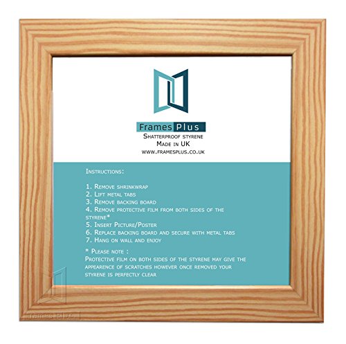 PINE WOODEN EFFECT PICTURE PHOTO SQUARE FRAMES SIZE: 4"x4", PORTRAIT OR LANDSCAPE READYMADE