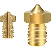 Alcatronic 0.4mm X 1.75mm M6 Brass Nozzle 3d Printer Printer 1.75mm Filament Compliance Mk8 Cr-10 Cr-10s Ender 3