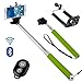 Price comparison product image N4U Online® - Apple iPhone 6 Premium Handheld Selfie Stick Monopod Extendable Function with Adjustable Phone Holder Comes With Bluetooth Wireless Shutter Remote Control - Green