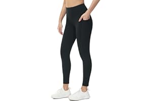 baleaf Thermo Leggings Damen Winter Leggings high Waist Sportleggings mit Taschen Leggings yogahose aus Fleece Winterhosen sind wasserdicht