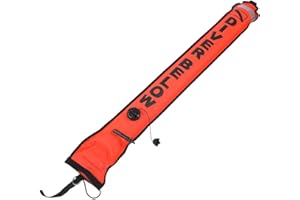 Demeras Diving Buoy Marker 6FT Inflatable Scuba Surface Marker Buoy SMB Diving Signal Marker for Safety Underwater Diving Snorkeling