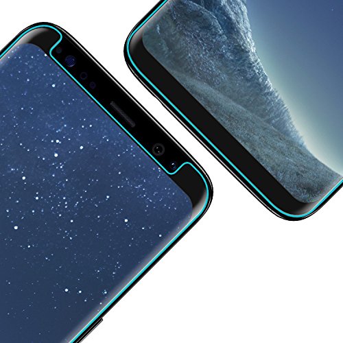 Samsung Galaxy S8,Linboll Panzerglas Displayschutzfolie für Samsung Galaxy S8 mit Härtegrad 9h Abgerundete Kanten (2.5D)[Hohe Transparenz][Fingerabdruck-frei][Blasenfrei] - 5