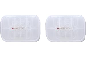 QCWWY 2 Pcs Reptile Incubation Box, Professional Transparent Plastic Lizards Reptile Breeding Incubator Tray Hatcher Box for Snakes Eggs