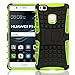 Produktbild Conie Huawei P9 Lite Outdoor Hülle - Case in Grün Extra Schutz, Robuste P9 Lite Schutzhülle Handyhülle Cover Silikonhülle Rückschale