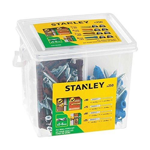 Preisvergleich Produktbild STANLEY Seau de 250 chevilles en nylon pour tous matériaux STF78400-XJ