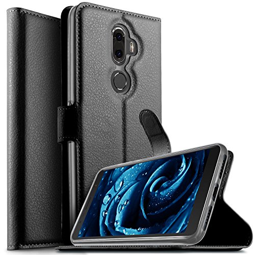 Alcatel 3V HÃ¼lle, KuGi Alcatel 3V Wallet Case, Brieftasche Case HÃ¼lle PU Kunstleder Flip Case mit Standfunktion KartenfÃ¤cher und Bargeld fÃ¼r Alcatel 3V smartphone.Schwarz