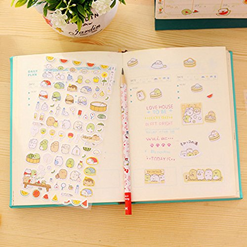 Blue Vessel 5 PCS Kreative Niedlichen Kaninchen Fett Papier Notebook Marker Label Notizblock Haftnotizen - 6