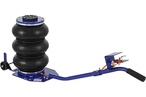 NAIMP Pneumatic Jack with Triple Air Bags, 3 Tone Inflatable Jack for Car, Air Pressure Jack Car Lifting Tools, 135-400 mm Lifting Height Blue