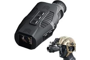 DJIOYER Gafas de visión nocturna, monoculares digitales infrarrojos R11 de visión nocturna para caza, zoom digital 5X 1080P para guardar fotos y video, visión nocturna, monocular para exteriores