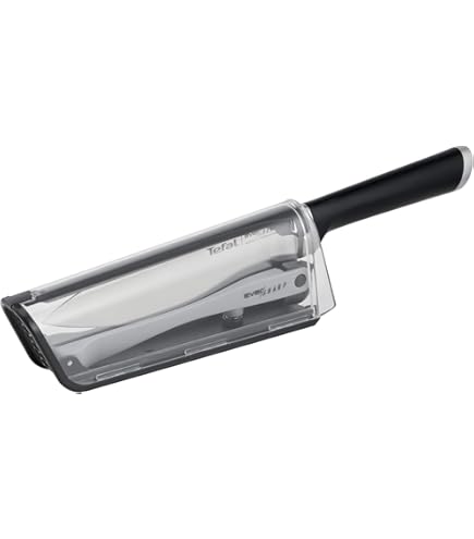 Couteau Santoku Fissler Grand – 16.5 Cm – Acier Inox – Lame Alvéolée – Neuf