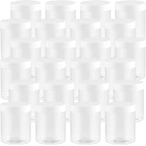 JEUIHAU 48 Barattoli In Plastica Trasparente 120 Ml Con Coperchio - Senza BPA, Alimentari, Perfetti Per Slime, Spezie, Fai Da Te - 6