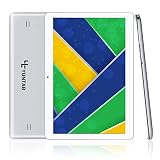 YUNTAB K107 Quad-core Tablet 10.1 pulgadas 3G+WiFi DUAL SIM Android 5.1 3G Tablet PC Yuntab HD 1280 X 800 IPS MT6580, 1.3GHz Cortex A7 Bluetooth 4.0 16GB WiFi 3D Juegos Google Play Store Youtube Netflix BLANCO (Plata)