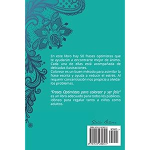 Frases optimistas para colorear y ser feliz