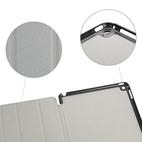 iPad Air 2 Hülle, EasyAcc Ultra Slim Cover Schutzhülle Bumper Lederhülle mit Standfunktion / Auto Sleep Wake Up Funktion für iPad Air 2 2014 Modell Number A1566/ A1567 – Lila, Ultra Slim - 7
