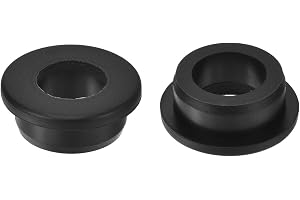 QUARKZMAN 2 stycken kabelgenomföring gummi, 19 mm ID 28 mm borrhål svart | Gummihylsor silikon topp hatt hålplugg gummitätning gummiplugg skydd av ledningar kablar för kabeldragning