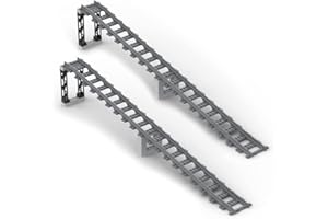 SAIKER City Schienen Bausteine Set, City Schienen Erweiterungsset City Zug Schienen Zubehör Klemmbausteine Kompatibel mit dem Marktführer