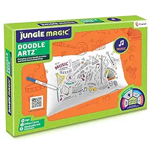 Jungle Magic Doodle Artz Music, White