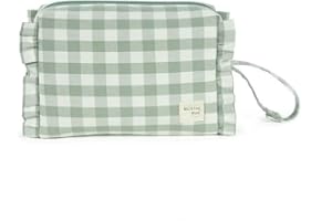 Walking Mum. Remy Baby Toiletry Bag Small Organizer for Baby Grooming and Hygiene Accessories. Practical and Comfortable to Carry, Green, Measures 21 x 15 x 9 cm.