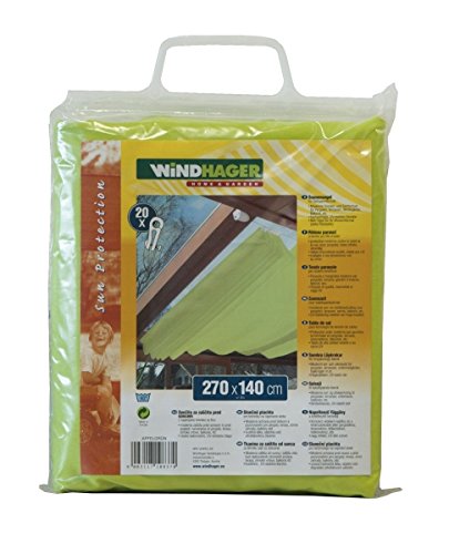 Preisvergleich Produktbild Windhager Sonnensegel für Seilspanntechnik, Apfelgrün, 270 x 140 cm