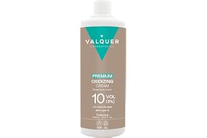 Premium Oxidant Válquer Ultra-Krämig 10 Vol (3%) 1000 ml | Doftande oxiderande medel för permanent färgning och hårblekning med arganolja, professionell användning