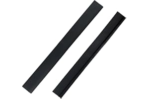 Hohitenz Lot de 2 cache-espace noir 63,5 cm – bande en silicone pour l’espace entre cuisinière et plan de travail, profilé en T – remplisseur d’interstice pour cuisine/four/lave-linge