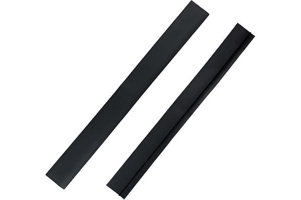 Hohitenz 2-pack spaltfyllare svart 63,5 cm – silikonlist för mellan spis och bänkskiva, T-profil, värmetålig & flexibel – spaltlist för kök/ugn/tvättmaskin