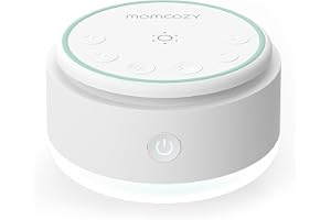 Momcozy Ljud maskin - 20 avkopplande ljud och touch-ljus, bärbart vitt brus för barn och vuxna med sömntimer och minne