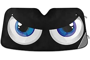 ODAWA Sonnenschutz für die Windschutzscheibe, faltbar, blockiert UV-Strahlen, Hitzeschutz, 140 x 70 cm, für Auto, SUV, Van, LKW