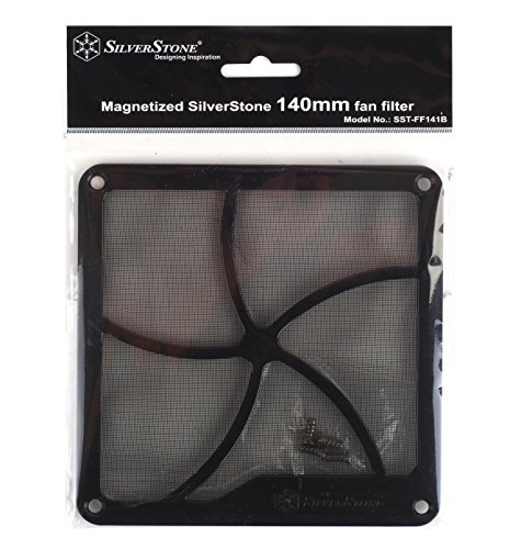 SilverStone SST-FF141B – 140 mm Lüfterabdeckung mit Staubfilter, schwarz - 4