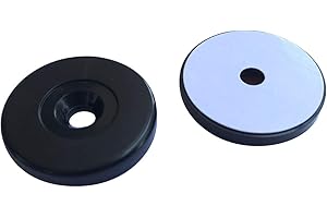 YARONGTECH 13,56 MHz Ronde 30 mm ABS Anti métaux Lourds pièce Noire NFC 1K Tag (Lot de 5)