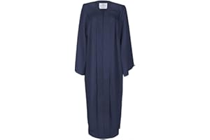 LIERYS Robe Damen/Herren - Schwarz, Blau, Rot - Talar in den Größen S-XL - mit Druckverschluss - Umhang für Abschlussfeiern vom Studium, Universität, Hochschule, Abitur