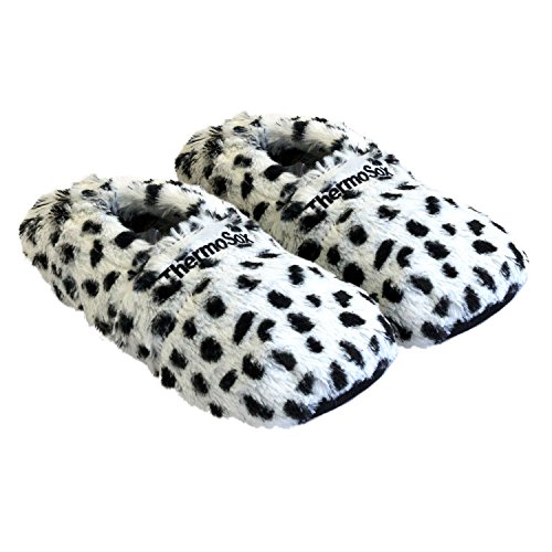 Preisvergleich Produktbild Thermo Sox aufheizbare Hausschuhe Körnerpantoffeln Wärmeschuhe Mikrowellenschuhe Supersoft, Präzise Farbe:Dalmatiner, Schuhgröße:36-40