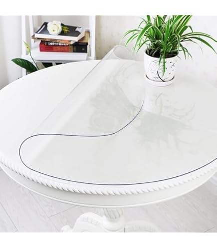Royhom Clear Plastic Table Cover Protector 42 X 108 Inch, 2mm Thick Clear Table Cover Protector, PVC Desk Mat, Easy To Clean, Waterproof Tablecloth For Kitchen, Dinning Room - View #3