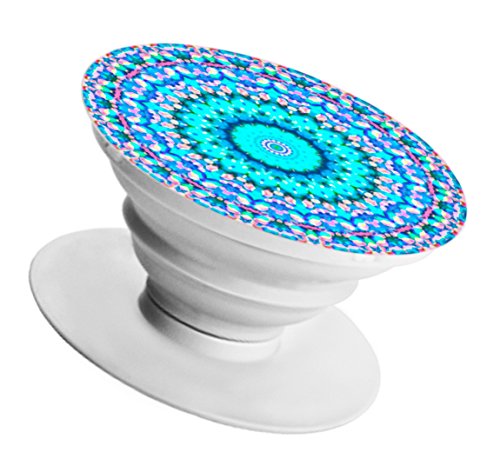 tricase SmartHolder - praktische Halterung / Ständer für Smartphone, Handy, Tablet & e-Reader | universal Griff | 2 in 1 Set: + GRATIS Clip (MANDALA)