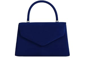 fi9® Retro Suede Tote Style Wedding Ladies Party Prom Evening Clutch Hand Bag Purse