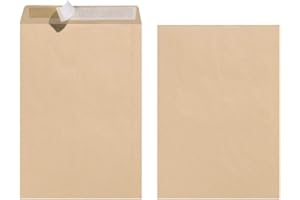 Herlitz 10900744 Koperta Z Paskiem Samoprzylepnym, Brązowy, C4-25 Sztuk