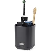 Joseph Joseph Easy-Store Caddy diş fır&ccedil;ası tutucu, banyoda saklama, k&uuml;&ccedil;&uuml;k, mat siyah