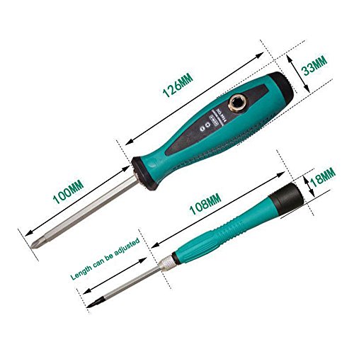 e-durable Magnetischer Schlitz & Phillips & Pentalobe-Schraubendreher Kit Multifunktions-Elektronik Schraube Treiber Repair Tools Set für Handy, Tablet, PC, MacBook und andere Haushaltsgeräte - 5