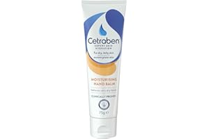 Cetraben Hand Balm for Dry & Eczema-Prone Skin, Clinically Proven Long-Lasting Moisturisation, Soothes Itching| Quick Absorbing, Contains Urea, For Daily Use, 1 x 75g